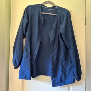 Dark Blue WonderWink lightweight jacket